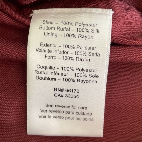 Anthropologie A line high low silk Prairie Cottagecore Petite gorgeous dress Xs - Picture 8 of 9